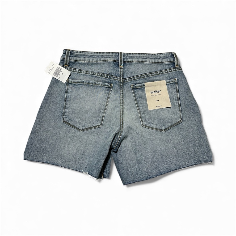 NWT Edyson Walter High Rise Jean Denim Shorts Size 28 - Picture 2 of 5